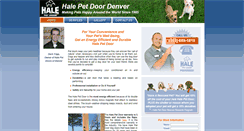Desktop Screenshot of halepetdoor-denver.com
